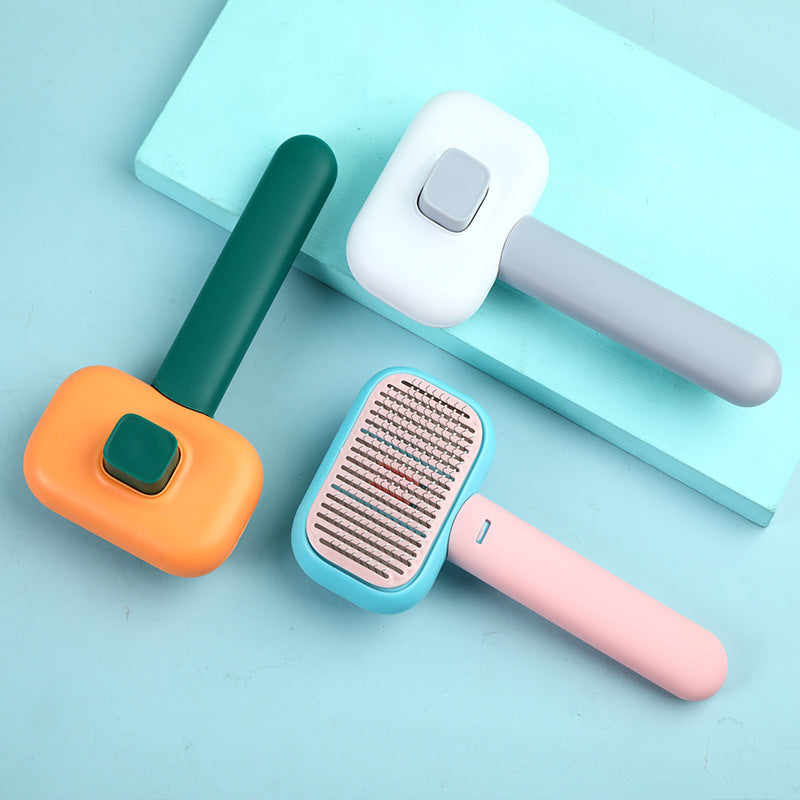 "Stainless Steel Pet Grooming Brush"