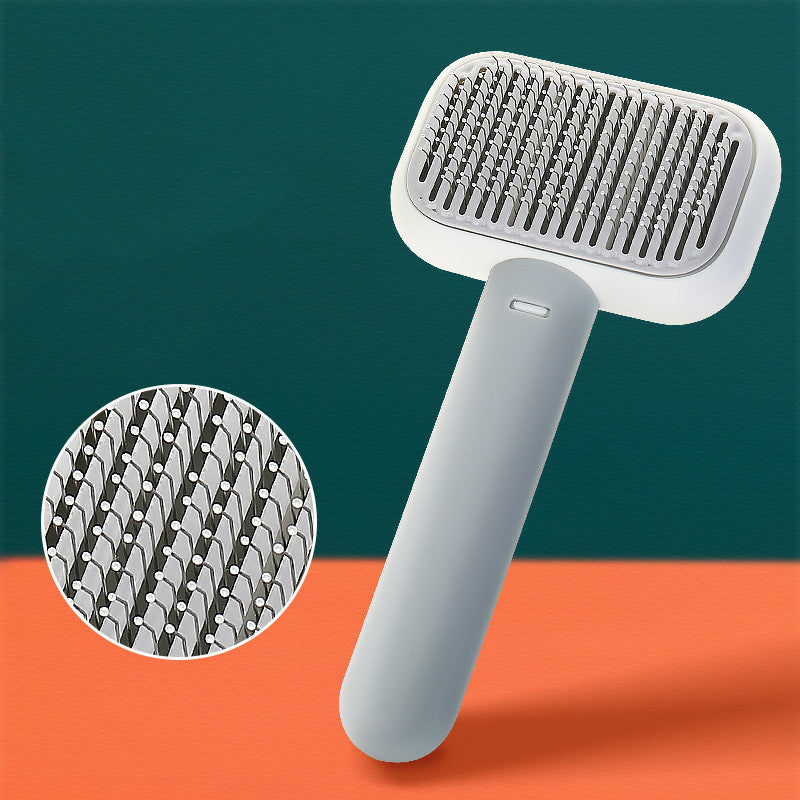 "Stainless Steel Pet Grooming Brush"