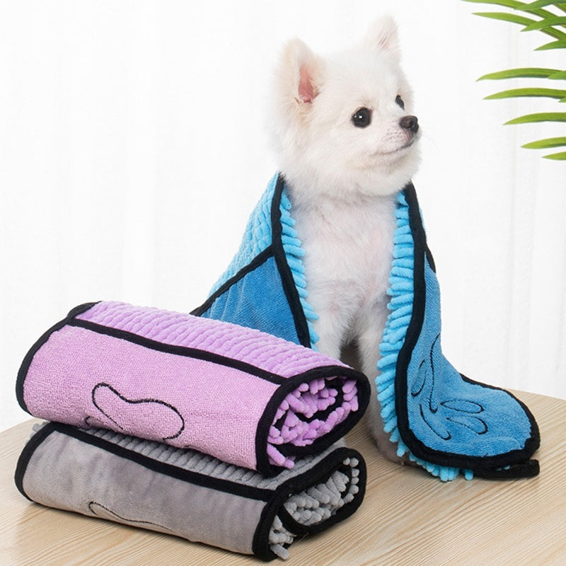"Microfiber Pet Bath Towel"